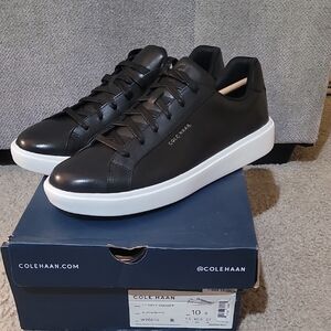 Cole Haan Womens Black and White Daily Sneakers 10